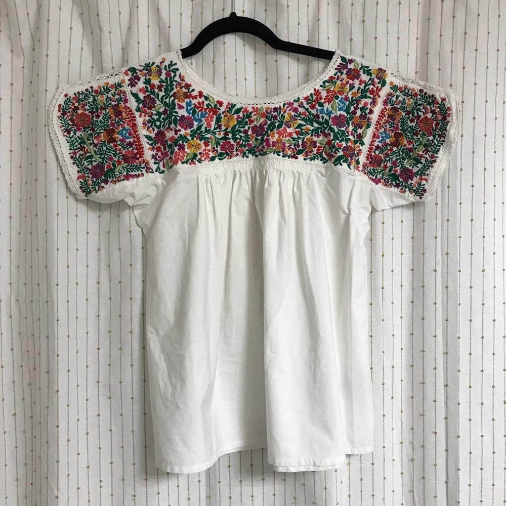 madewell x jm dry goods embroidered top